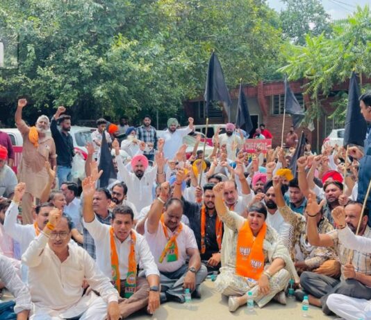 BJP Workers Protest