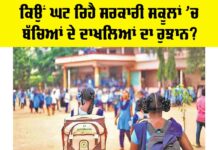 Government School Admissions Drop