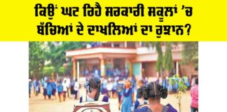 Government School Admissions Drop