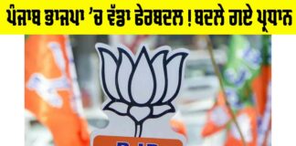 Punjab BJP Reshuffle