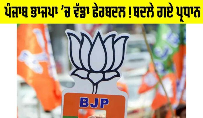 Punjab BJP Reshuffle