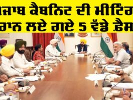 Punjab Cabinet Meeting