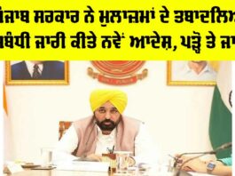 Punjab Employee Transfer