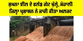 Sukhna Lake Flood Gate