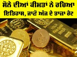 Gold Prices Today