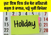 Holiday Punjab