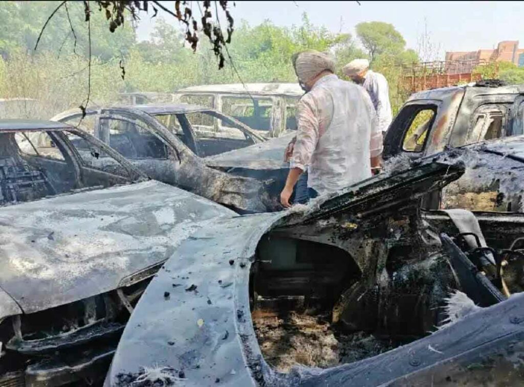 Mohali Fire News