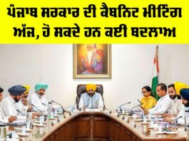 Punjab Cabinet Meeting