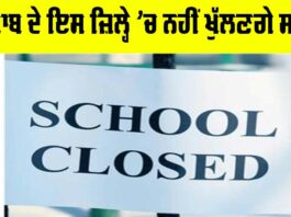 Punjab Schools Closed