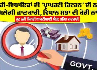 MLA Punjab Property Tax