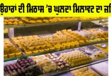 Festival Sweets Adulteration