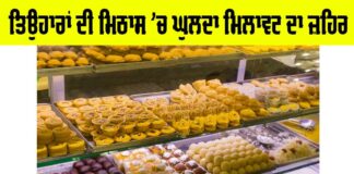 Festival Sweets Adulteration
