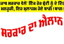 Holiday Punjab