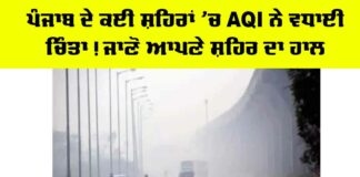 Punjab AQI Levels