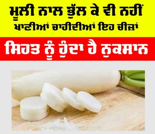 Radish Side Effects: ਮੂਲੀ ਨਾਲ ਭੁੱਲ ਕੇ ਵੀ ਨਹੀਂ ਖਾਣੀਆਂ ਚਾਹੀਦੀਆਂ ਇਹ ਸਿਹਤਮੰਦ ਚੀਜ਼ਾਂ, ਹੁੰਦਾ ਹੈ ਨੁਕਸਾਨ Radish Side Effects