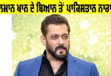 ਸਲਮਾਨ ਖਾਨ ਦੇ ਬਿਆਨ ਤੋਂ ਨਾਰਾਜ਼ ਪਾਕਿਸਤਾਨ Salman Khan