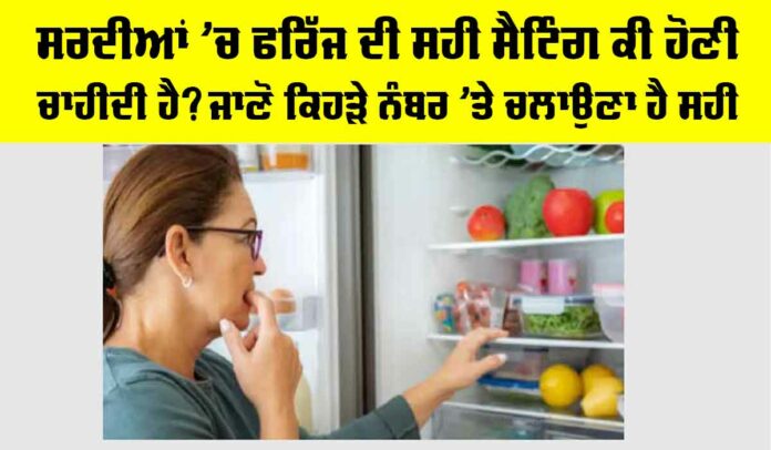 Fridge Temperature in Winter Fridge Temperature in Winter