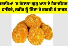 Gud in Winters: ਸਰਦੀਆਂ ’ਚ ਰੋਜ਼ਾਨਾ ਗੁੜ ਖਾਣ ਦੇ ਹੈਰਾਨੀਜਨਕ ਫਾਇਦੇ, ਸਰੀਰ ਨੂੰ ਦਿੰਦਾ ਹੈ ਗਰਮੀ ਤੇ ਤਾਕਤ Gud in Winters