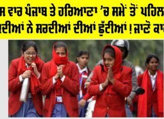 Haryana-Punjab Winter Holidays