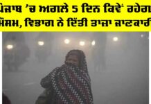 Punjab Weather Forecast: ਪੰਜਾਬ ’ਚ ਅਗਲੇ 5 ਦਿਨ ਕਿਵੇਂ ਰਹੇਗਾ ਮੌਸਮ, ਵਿਭਾਗ ਨੇ ਦਿੱਤੀ ਤਾਜ਼ਾ ਜਾਣਕਾਰੀ Punjab Weather Forecast