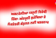 Australia Anti Semitic Violence: ਅਸਟਰੇਲੀਆ ਯਹੂਦੀ ਵਿਰੋਧੀ ਹਿੰਸਾ, ਅੰਦਰੂਨੀ ਸੁਰੱਖਿਆ ਤੇ ਲੋਕਤੰਤਰੀ ਸੰਤੁਲਨ ਲਈ ਖ਼ਤਰਨਾਕ Australia Anti Semitic Violence
