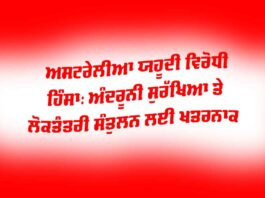 Australia Anti Semitic Violence