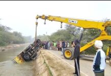 Canal Accident: ਨਹਿਰ ’ਚ ਡਿੱਗੀ ਸਵਾਰੀਆਂ ਨਾਲ ਭਰੀ ਪਿਕਅੱਪ, ਜਾਨੀ ਨੁਕਸਾਨ ਤੋਂ ਬਚਾਅ Canal Accident