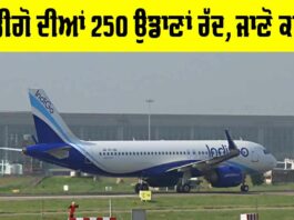 IndiGo Flights: ਇੰਡੀਗੋ ਦੀਆਂ 250 ਉਡਾਣਾਂ ਰੱਦ, ਜਾਣੋ ਕਾਰਨ IndiGo Flights