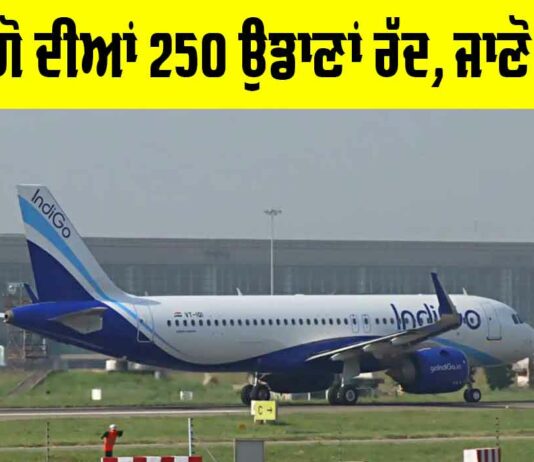 IndiGo Flights: ਇੰਡੀਗੋ ਦੀਆਂ 250 ਉਡਾਣਾਂ ਰੱਦ, ਜਾਣੋ ਕਾਰਨ IndiGo Flights