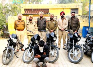 Vehicle Theft: ਪੁਲਿਸ ਵੱਲੋਂ ਚੋਰੀ ਦੇ ਮੋਟਰਸਾਈਕਲਾਂ ਸਮੇਤ ਚੋਰ ਕਾਬੂ Vehicle Theft