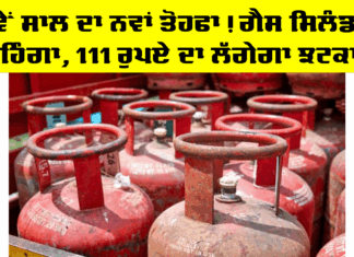 LPG Price Hike: ਨਵੇਂ ਸਾਲ ਦਾ ਨਵਾਂ ਤੋਹਫਾ! ਗੈਸ ਸਿਲੰਡਰ ਮਹਿੰਗਾ, 111 ਰੁਪਏ ਦਾ ਲੱਗੇਗਾ ਝਟਕਾ! LPG Price Hike