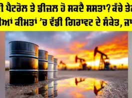 Petrol Diesel Price: ਕੀ ਪੈਟਰੋਲ ਤੇ ਡੀਜ਼ਲ ਹੋ ਸਕਦੈ ਸਸਤਾ? ਕੱਚੇ ਤੇਲ ਦੀਆਂ ਕੀਮਤਾਂ ’ਚ ਵੱਡੀ ਗਿਰਾਵਟ ਦੇ ਸੰਕੇਤ, ਜਾਣੋ Petrol Diesel Price