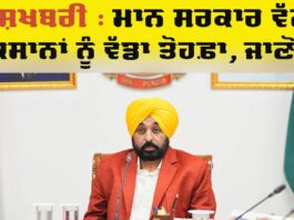 Punjab News: ਮਾਨ ਸਰਕਾਰ ਵੱਲੋਂ ਕਿਸਾਨਾਂ ਨੂੰ ਵੱਡਾ ਤੋਹਫਾ Punjab News