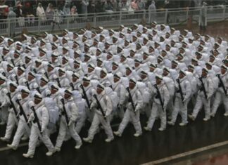 Republic Day Parade: ਗਣਤੰਤਰ ਦਿਵਸ ਸਮਾਰੋਹ ਲਈ ਫੁੱਲ ਡਰੈੱਸ ਰਿਹਰਸਲ, ਬਾਰਿਸ਼ ’ਚ ਦਿਖਾਈ ਦਿੱਤਾ ਜਵਾਨਾਂ ਦਾ ਉਤਸ਼ਾਹ Republic Day Parade