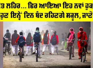 School Closed: ਸ਼ੀਤ ਲਹਿਰ… ਫਿਰ ਆਇਆ ਇਹ ਨਵਾਂ ਹੁਕਮ, ਹੁਣ ਇਨ੍ਹੇਂ ਦਿਨ ਬੰਦ ਰਹਿਣਗੇ ਸਕੂਲ, ਜਾਣੋ UP School Closed Today