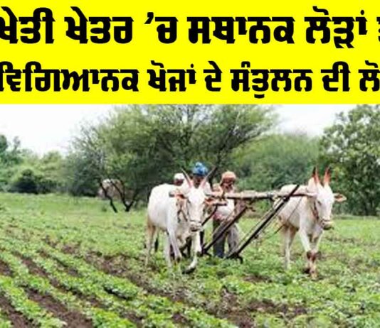 Agriculture Local Needs