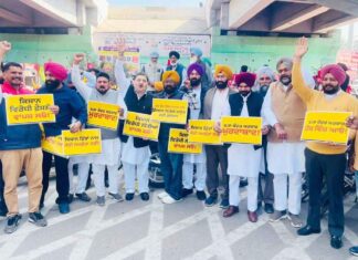 ਭਾਰਤ-ਅਮਰੀਕਾ ਵਪਾਰ ਸਮਝੌਤੇ ਖ਼ਿਲਾਫ਼ ‘ਆਪ’ ਦਾ ਪੰਜਾਬ ਭਰ ’ਚ ਜ਼ੋਰਦਾਰ ਪ੍ਰਦਰਸ਼ਨ, ਕੇਂਦਰ ’ਤੇ ਦੇਸ਼ ਦੇ ਹਿੱਤ ਵੇਚਣ ਦਾ ਲਾਇਆ ਦੋਸ਼
