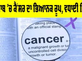 Cancer In Punjab: ਪੰਜਾਬ ’ਚ ਕੈਂਸਰ ਦਾ ਭਿਆਨਕ ਰੂਪ, ਮੌਤਾਂ ਨੇ ਵਧਾਈ ਚਿੰਤਾ Cancer In Punjab