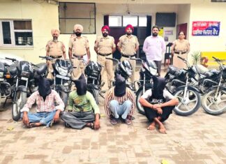Motorcycle Theft Gang: ਚੋਰੀ ਦੇ 10 ਮੋਟਰਸਾਈਕਲ ਸਮੇਤ 4 ਵਿਅਕਤੀਆਂ ਨੂੰ ਪੁਲਿਸ ਨੇ ਕੀਤਾ ਕਾਬੂ Motorcycle-Theft-Gang