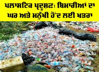 Plastic Pollution: ਪਲਾਸਟਿਕ ਪ੍ਰਦੂਸ਼ਣ, ਬਿਮਾਰੀਆਂ ਦਾ ਘਰ ਅਤੇ ਮਨੁੱਖੀ ਹੋਂਦ ਲਈ ਖ਼ਤਰਾ Plastic Pollution
