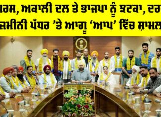 Punjab Political News: ਕਾਂਗਰਸ, ਅਕਾਲੀ ਦਲ ਤੇ ਭਾਜਪਾ ਨੂੰ ਝਟਕਾ, ਦਰਜਨਾਂ ਜ਼ਮੀਨੀ ਪੱਧਰ ਦੇ ਆਗੂ ‘ਆਪ’ ’ਚ ਸ਼ਾਮਲ Punjab Political News