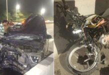 Road Accident: ਕਾਰ ਤੇ ਮੋਟਰਸਾਈਕਲ ਦੀ ਟੱਕਰ ’ਚ ਦੋ ਨੌਜਵਾਨਾਂ ਦੀ ਮੌਤ, ਤਿੰਨ ਔਰਤਾਂ ਸਮੇਤ ਛੇ ਜ਼ਖਮੀ Road Accident